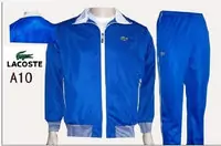 jogging lacoste sport wear survetement man 2013 chaud a10 bleu blanc